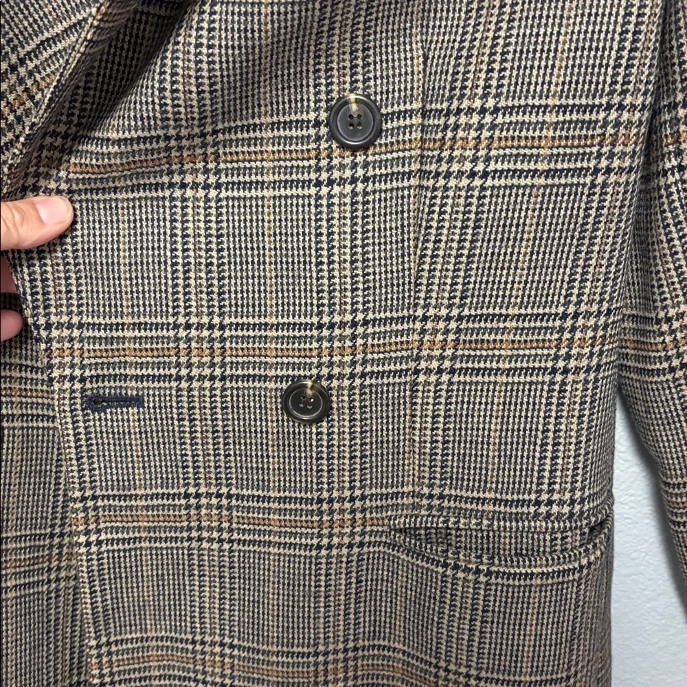 Vintage Glen Plaid Double-Breasted Blazer Embassy Row Women’s Size: 4 - Picture 6 of 6